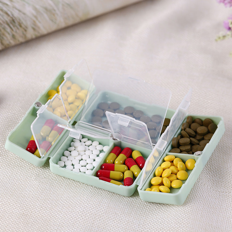 Weekly Travel Pill Box Organizer 7-Day Foldable Storage Container