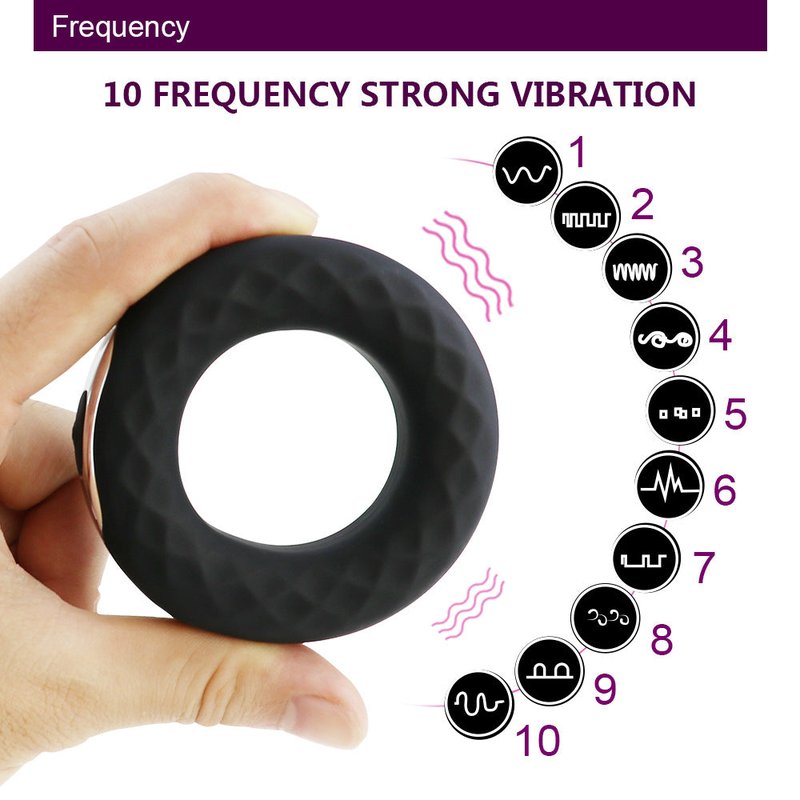 Donut Ring Charging Lock with Silicone Vibration Control - USB