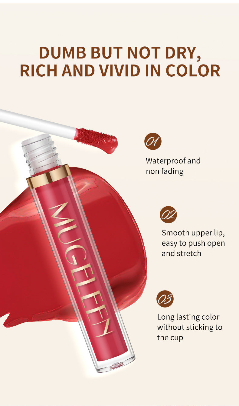 6-Piece Velvet Matte Liquid Lipstick Set - Long-Lasting Waterproof Lip Color