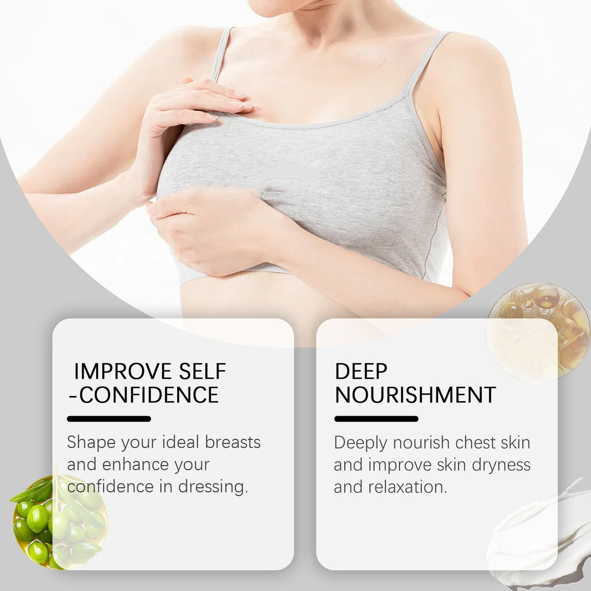 Firming Breast Cream for Lift & Nourishment - Tall & Straight Chest