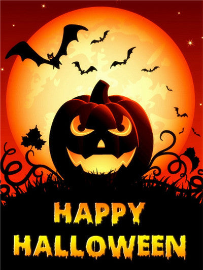 Halloween Diamond Painting Kit - Full Square Cartoon Embroidery Cross Stitch