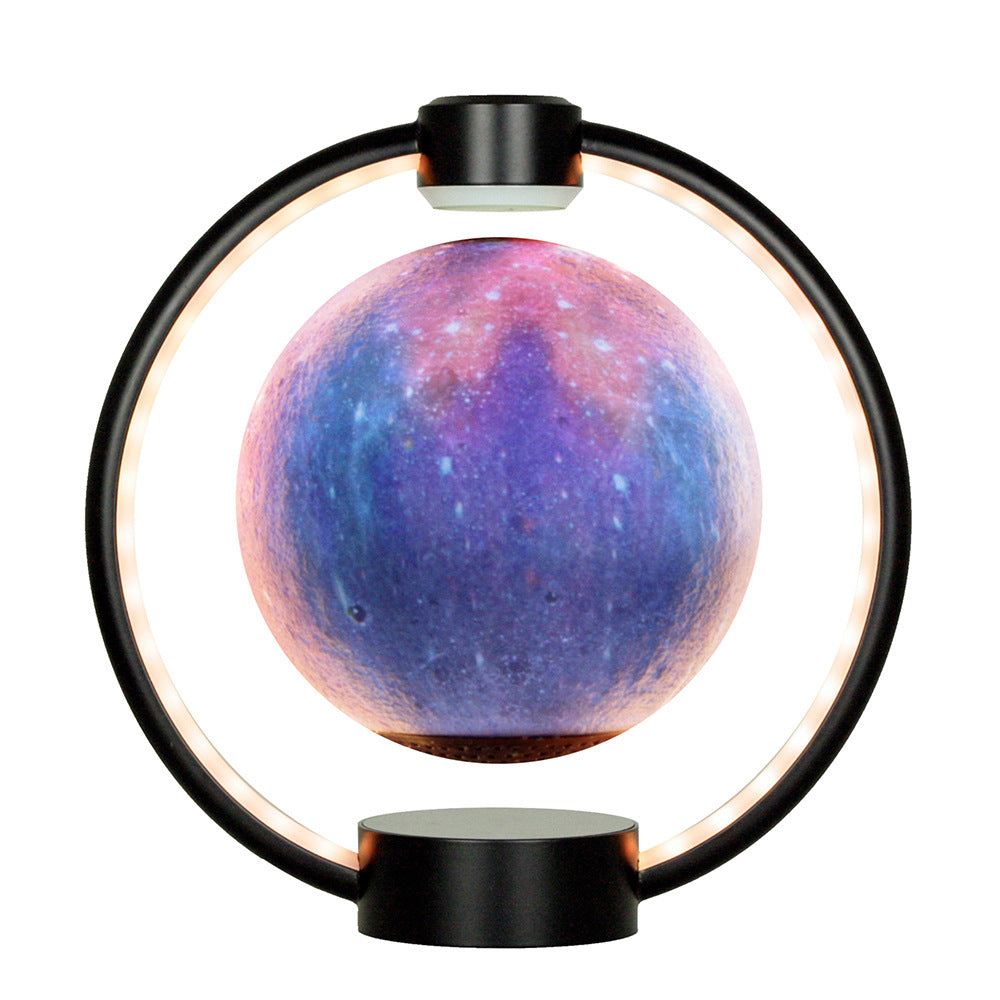 Maglev Moon Light Bluetooth Speaker with 3D Stereo Colorful Glare - Indoor Night Light