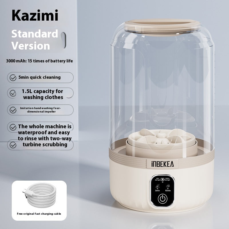 Portable Wireless Mini Washing Machine with USB Power - Multiple Capacities