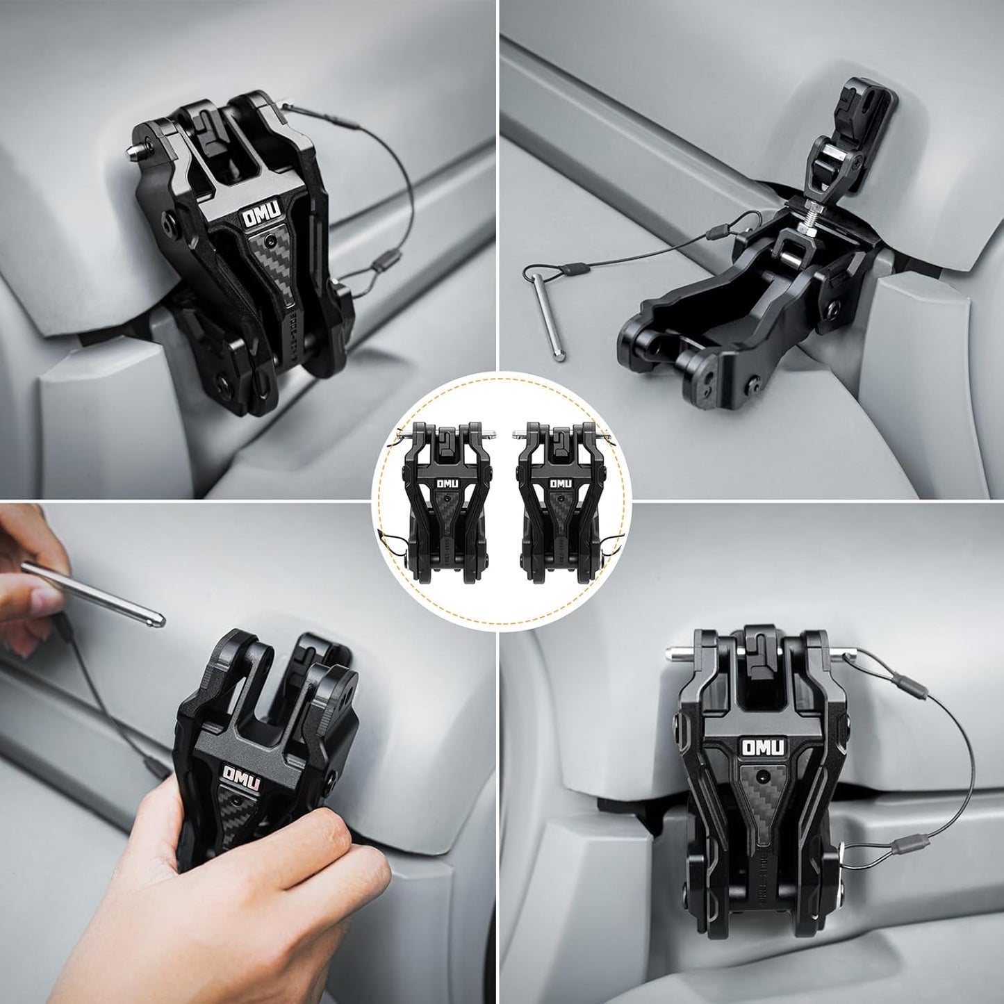 Heavy-Duty Hood Lock Upgrade for 2018-2026 Jeep Wrangler JL & Gladiator JT - Black