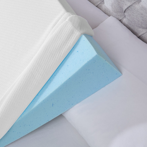 Wedge Pillow - White Polyester Bed Support Cushion