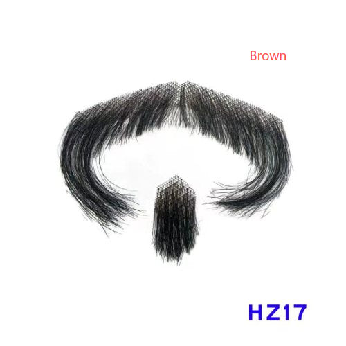 Hand-Woven Fake Beard & Eyebrow Makeup Props for Film & TV