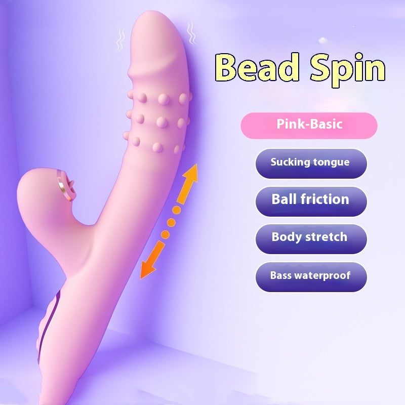 Automatic Frequency Conversion Telescopic Massage Device - Waterproof Silicone with USB Charging