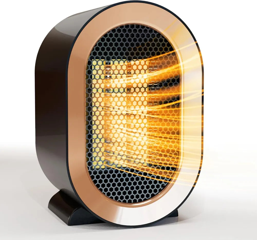 Portable Electric Space Heater 1200W Energy-Efficient Indoor Heater Fan