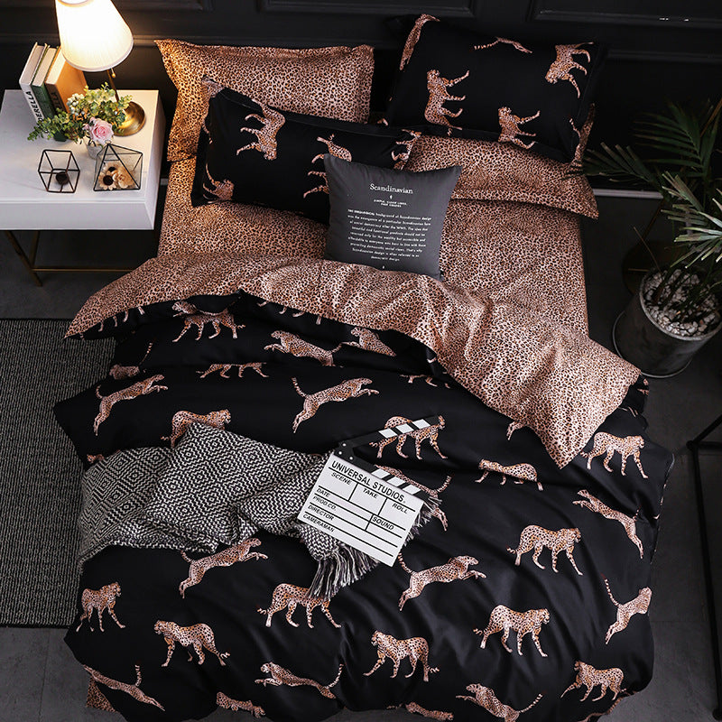 Luxurious 3-Piece Bedding Set with Duvet Cover and Pillowcases - Multiple Sizes