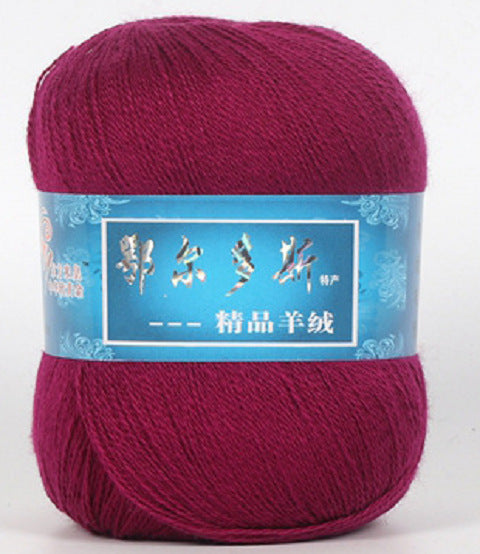 Hand-Knitted Cashmere Yarn for Knitting & Crocheting - Medium Coarse Pure Wool Thread