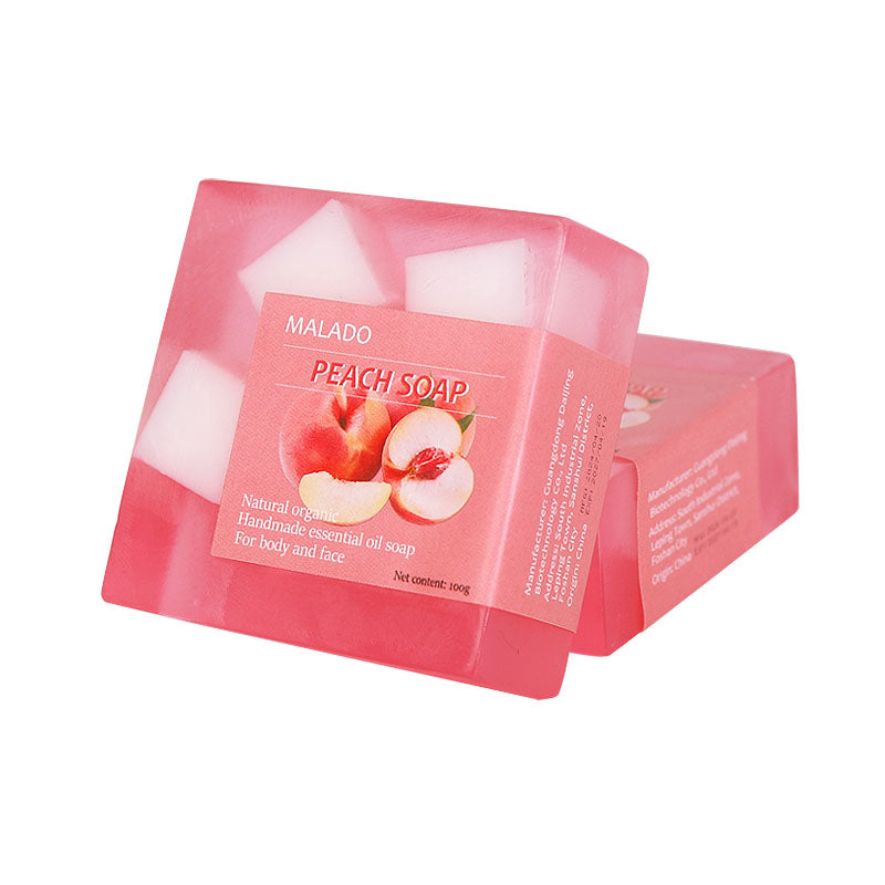 Peach Fruit Soap Bar 100g Natural Body Care for Gentle Cleansing