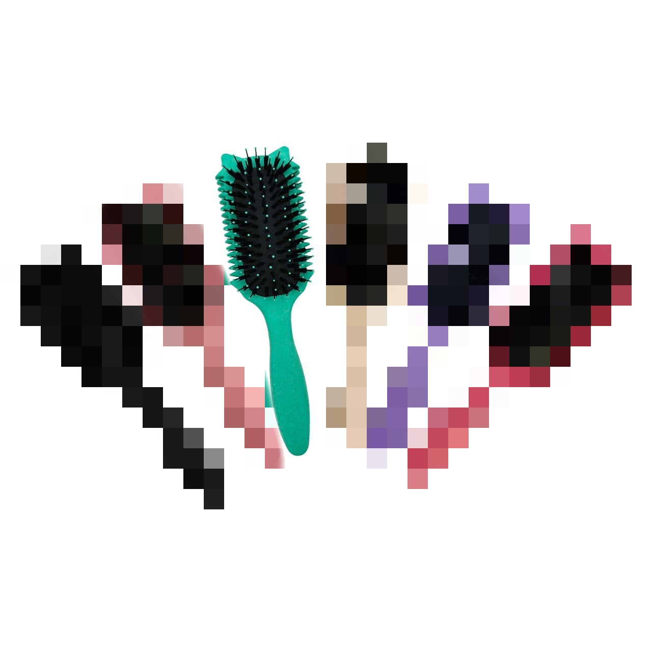 Ear Air Cushion Hairdressing Bounce Comb - Plastic, Multi-Color