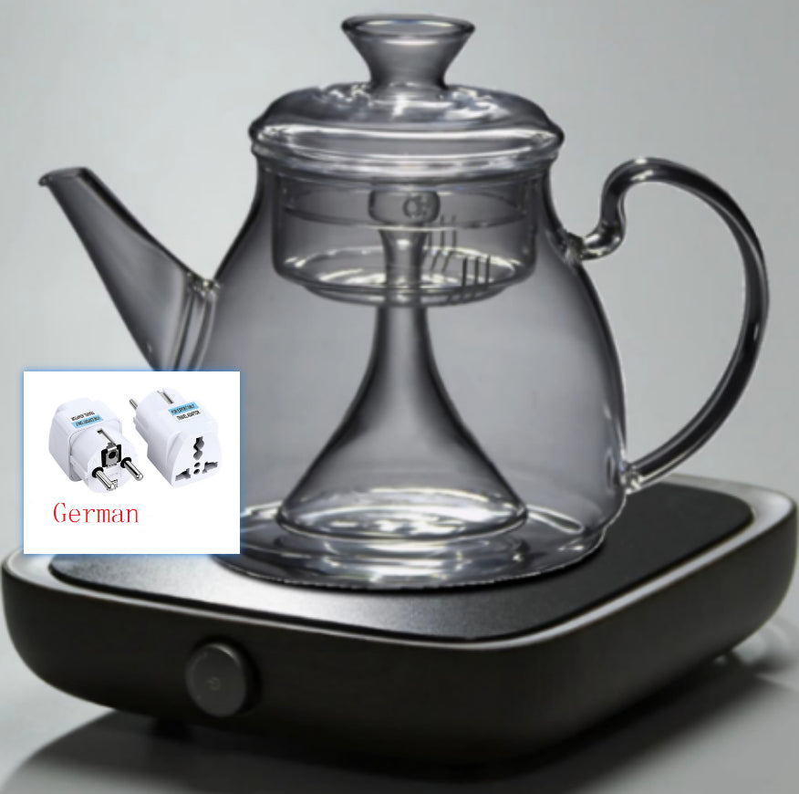 Large Capacity Glass Steam Teapot for Home Brewing - 1.5L