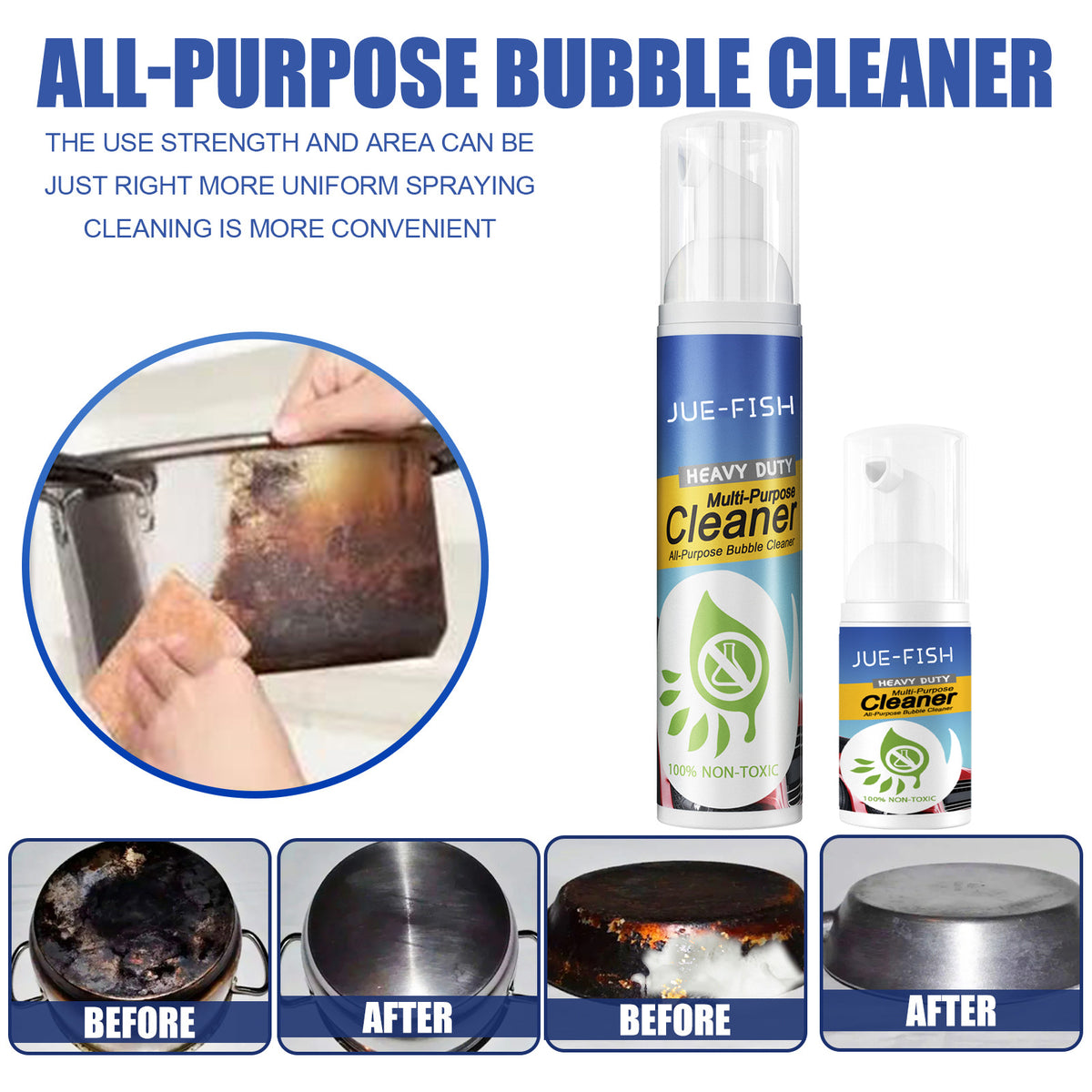 Oil Stain & Fabric Cleaner - Dry Cleaning Agent 100ml Bottle
