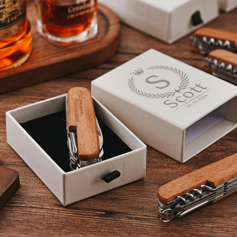 Multifunctional Carving & Kitchen Knife - Personalized Engraved Handle