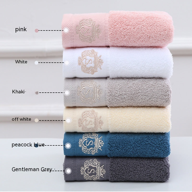 Thickened Cotton Absorbent Household Towels - Multi-Color, 34x74cm