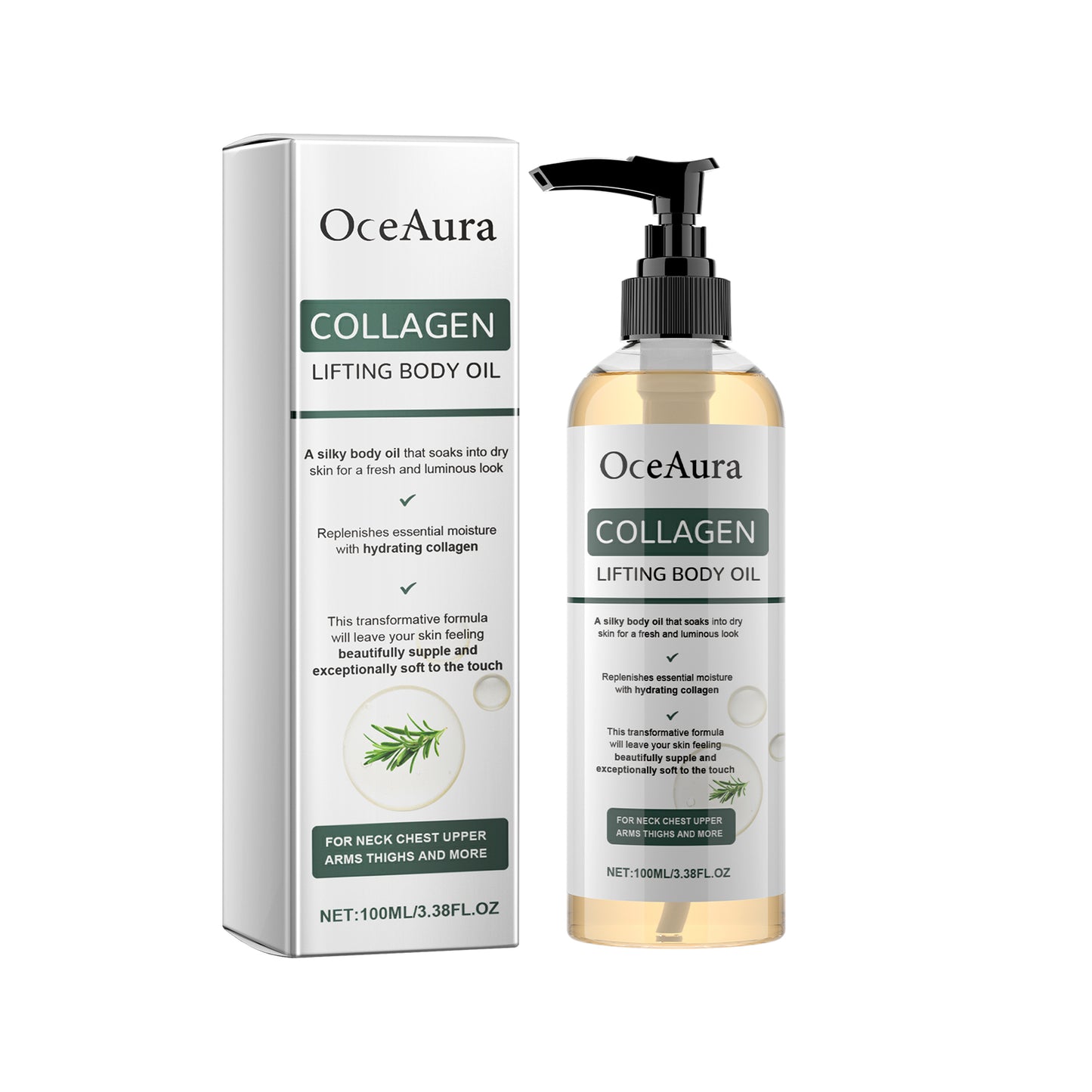 Collagen Firming Body Oil - Moisturizing Anti-Aging Skin Elasticity Treatment