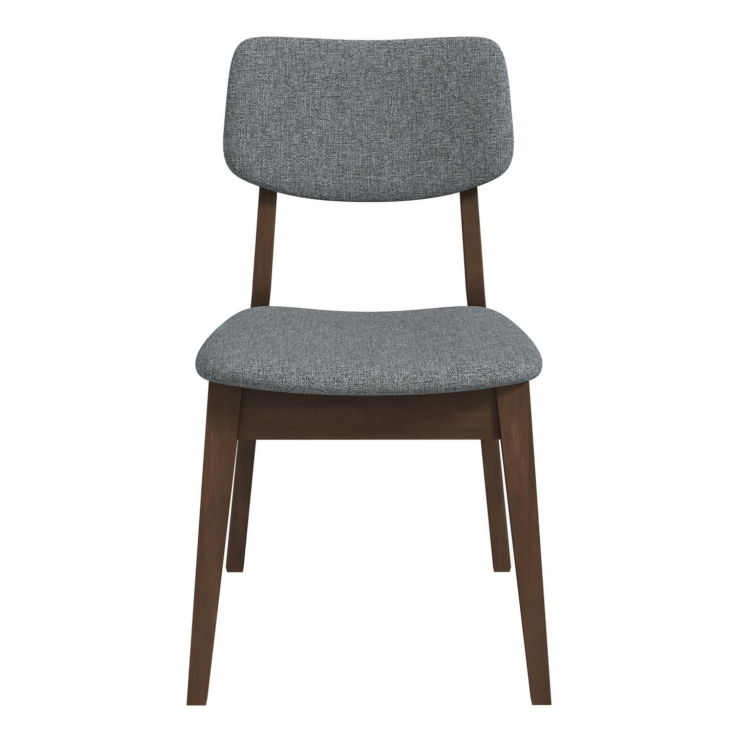 Carlos Dark Grey Fabric Solid Back Side Chair Set Of 2