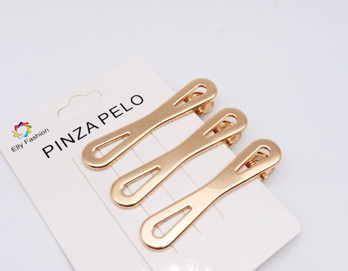 Hollow Duckbill Square Hair Clip Alloy Hair Accessory for Styling