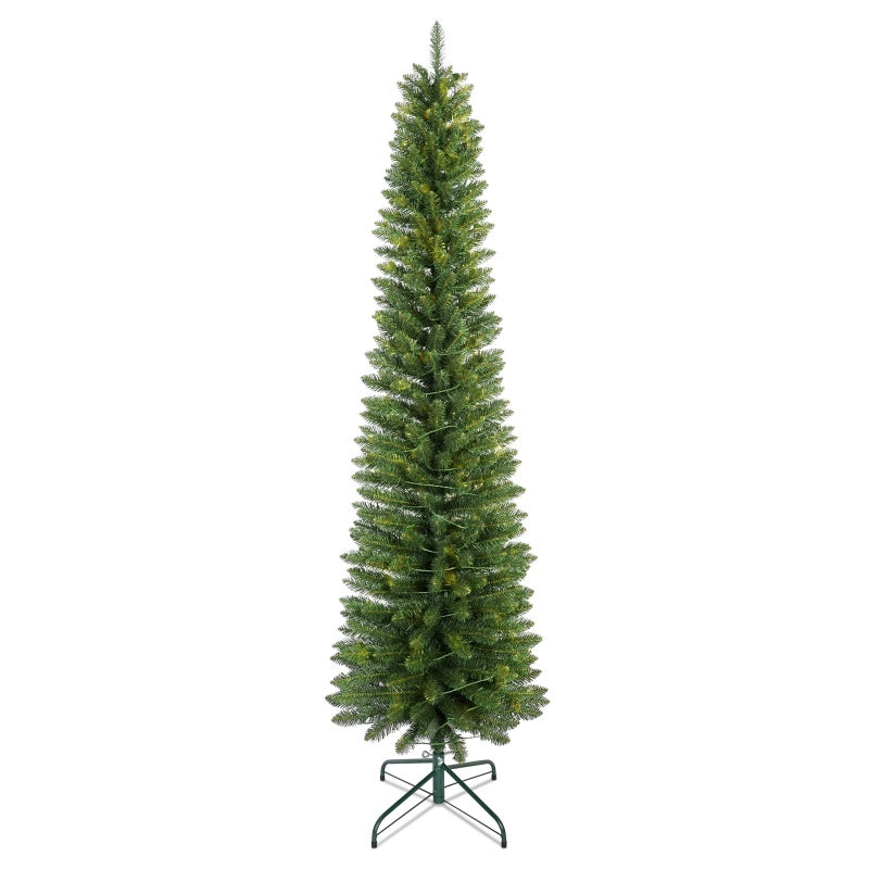 7ft PVC Christmas Tree - Green Pencil Design