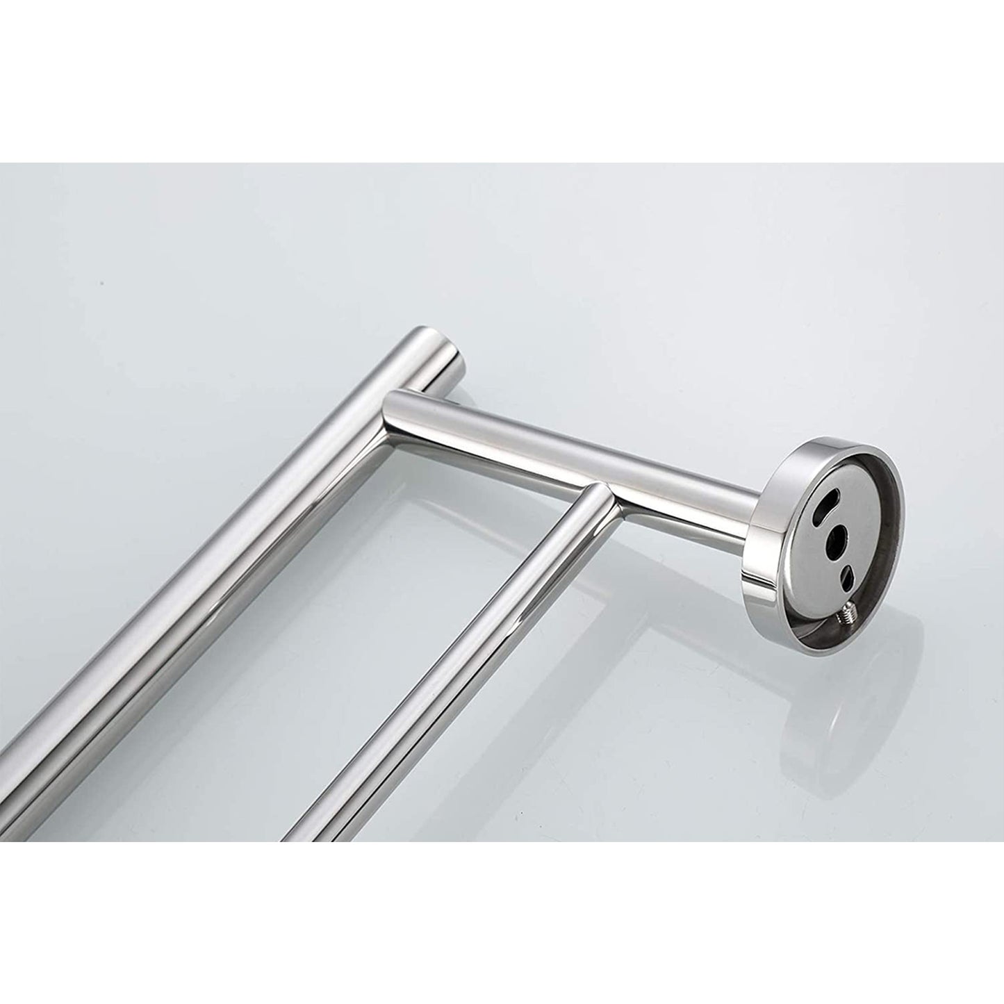 23.6-Inch Wall Mounted Towel Bar - Chrome Stainless Steel