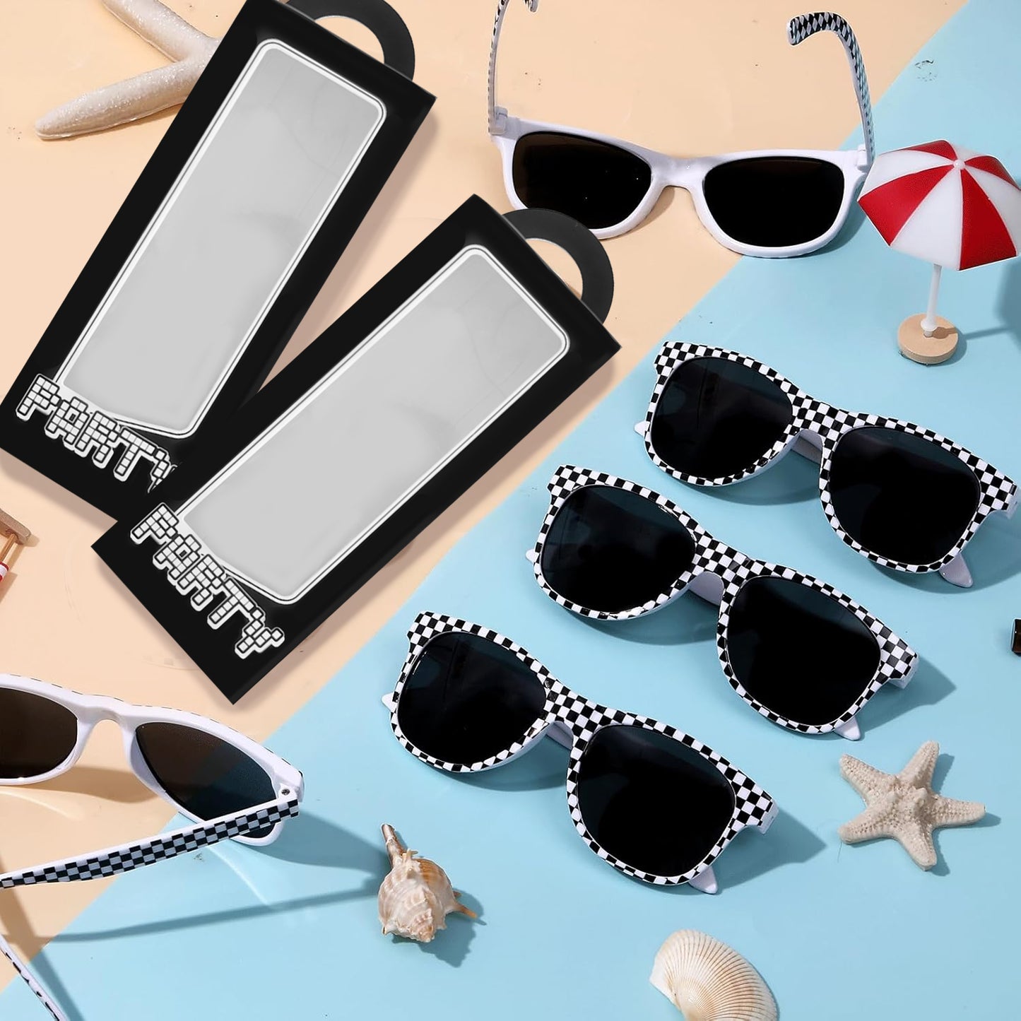 Racecar Party Decoration Set - 48 Pcs with Sunglasses & Gift Boxes