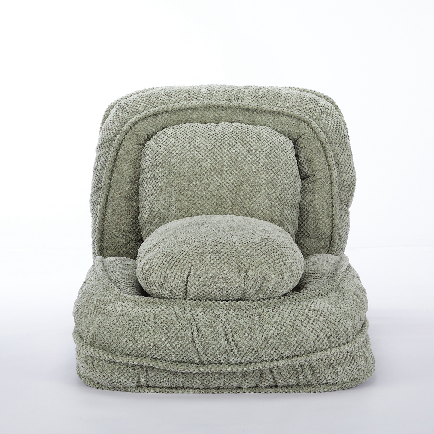 Adjustable Human Dog Bed Lazy Sofa Couch with Foldable Seat Green
