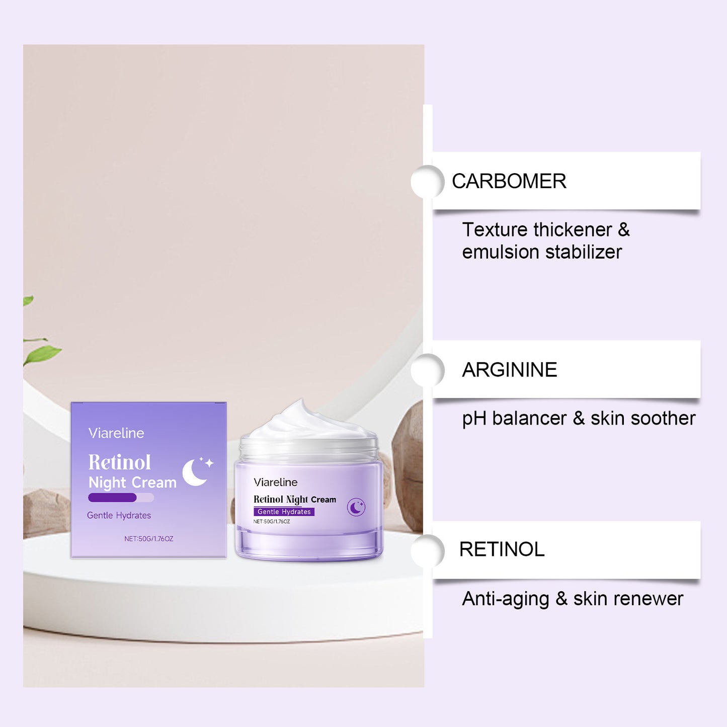 Nourishing Moisturizing Face Cream 50g for Skin Hydration & Care