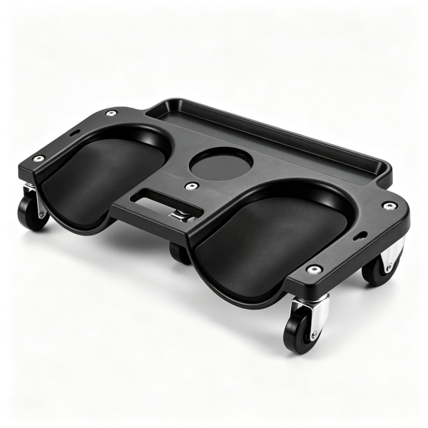 Rolling Knee Creeper with EVA Foam Cushions and Magnetic Tool Tray - Heavy Duty Garage and Auto Repair