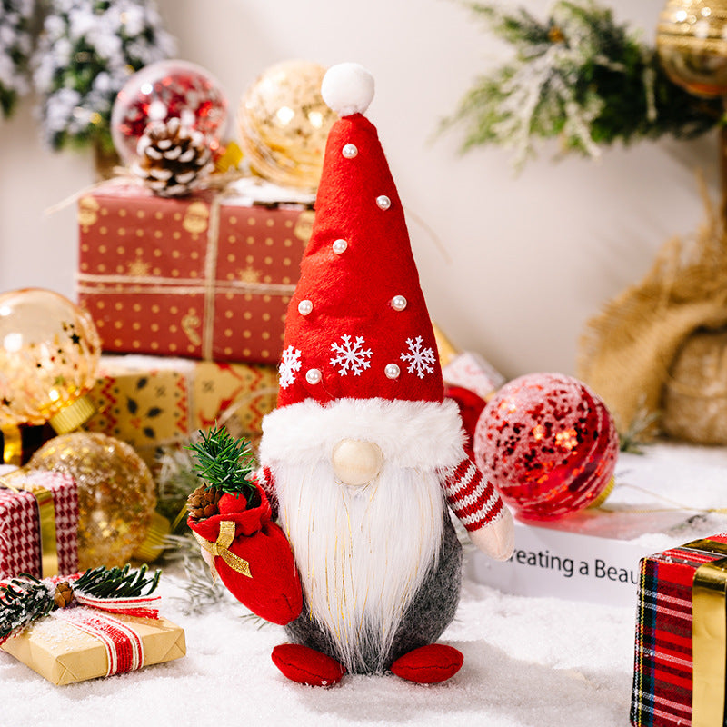 Christmas Doll Decoration Supplies - Holiday Ornaments for Gifts and Festive Decor