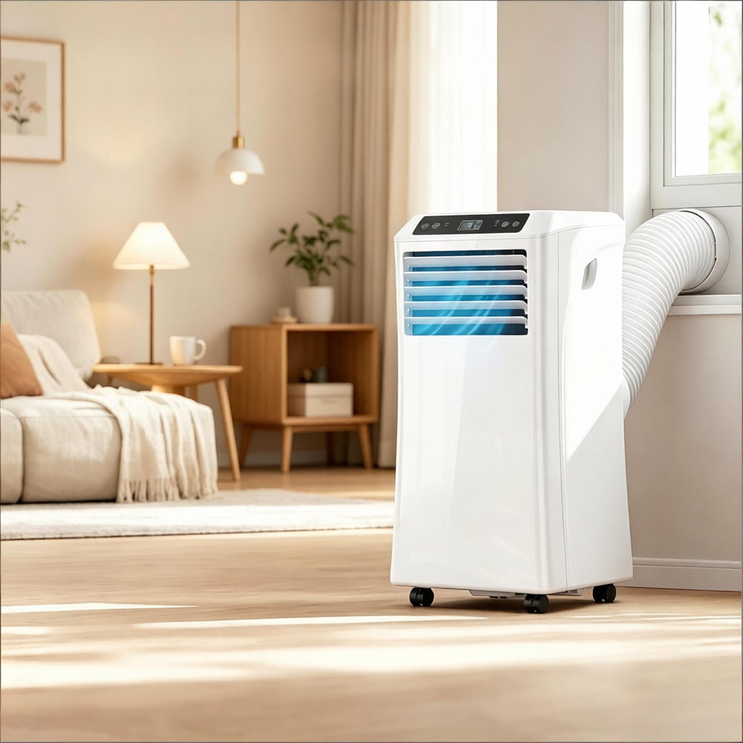Portable Air Conditioner - 10,000 BTU with Remote Control - White