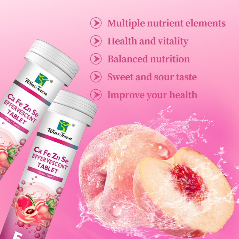 Effervescent Vitamin C Supplement Tablets - Orange Flavor
