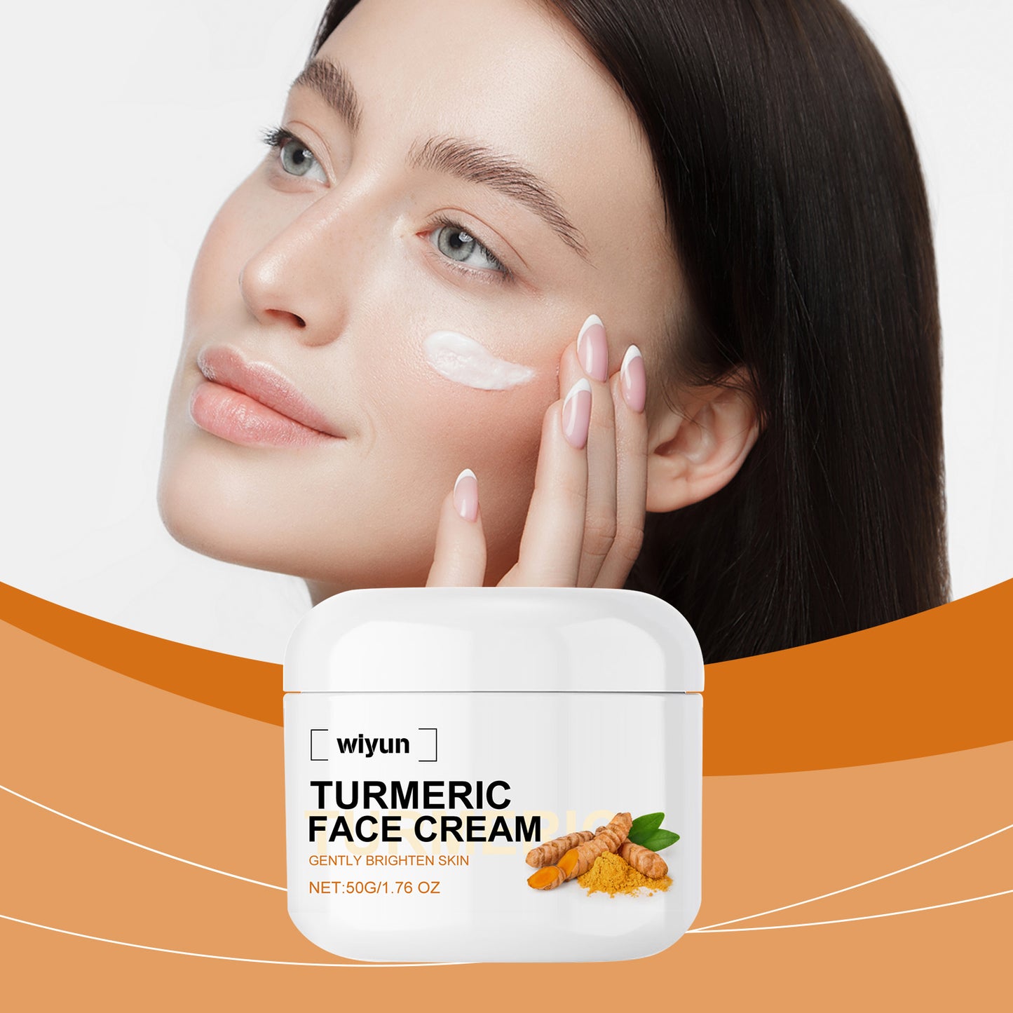 Turmeric Anti-Wrinkle Brightening Face Cream - Moisturizing Skin Repair