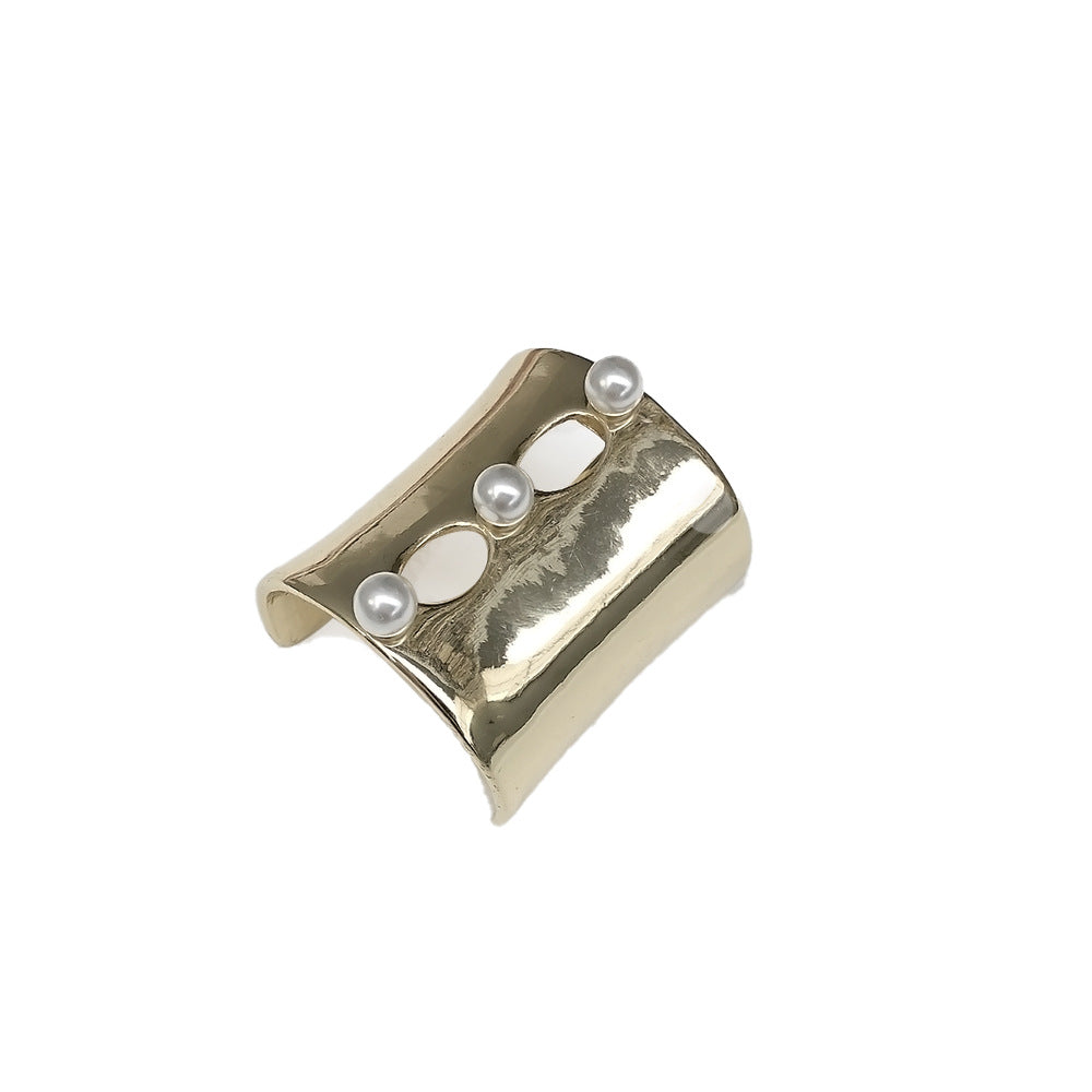 Pearl U-Shaped Hair Barrette - Alloy Hair Hook Clip