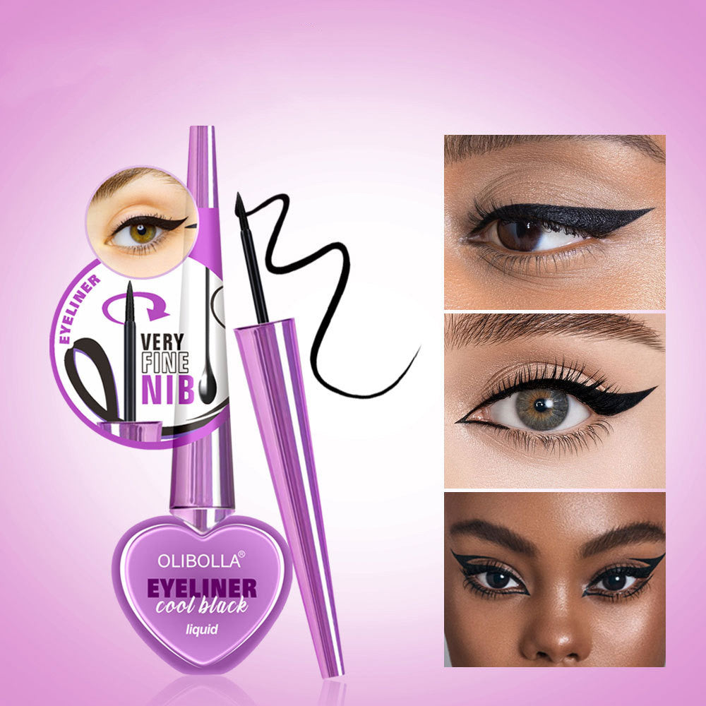 Long Lasting Waterproof Liquid Eyeliner - Smudge-Resistant Black