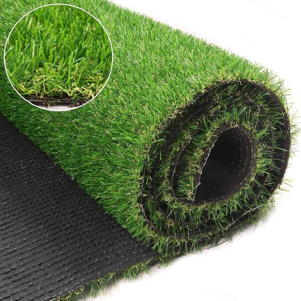 65ft x 15ft Artificial Turf Mat with Drainage Holes - Durable Fake Grass for Indoor & Outdoor Use