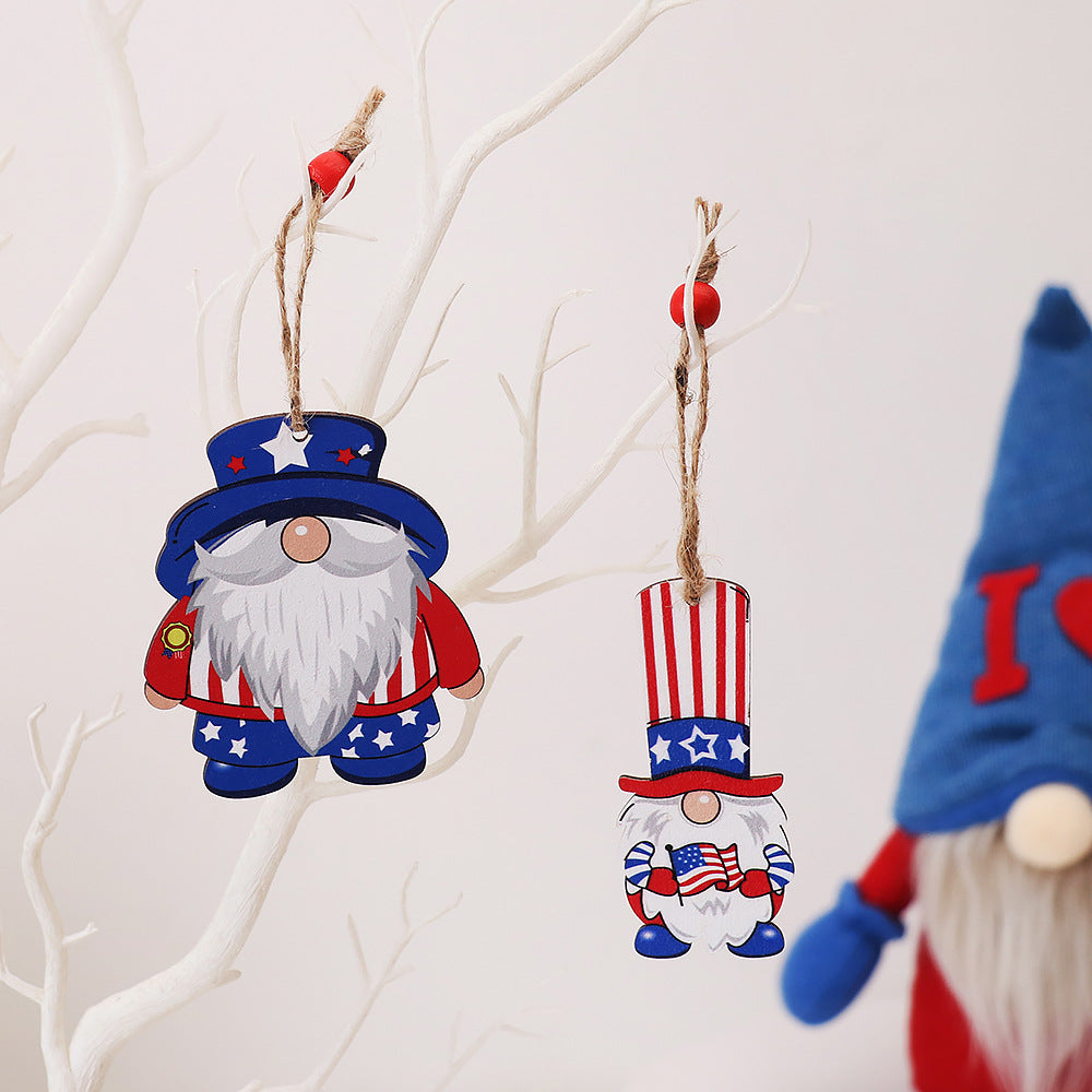 Faceless Wooden Forest Man Pendant Set - Home & Party Decor