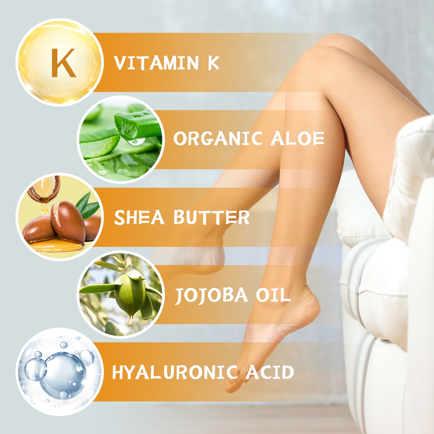 Vitamin K Cream for Varicose Veins and Bruise Relief - Soothing Leg Care