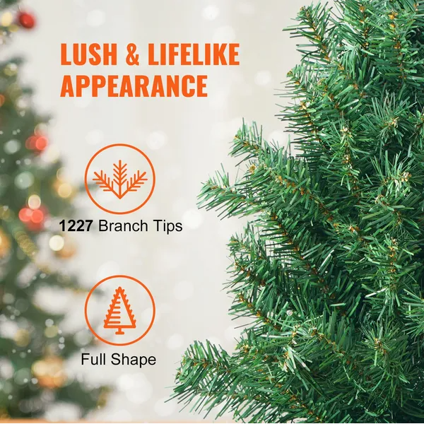6.5ft Prelit Christmas Tree with 450 Multi-Color LED Lights