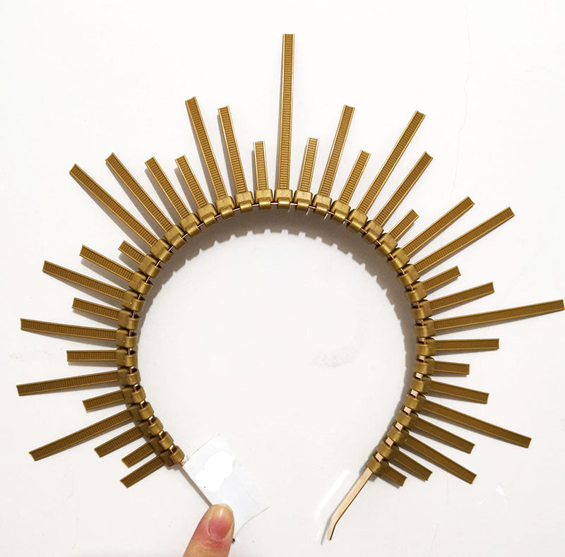 Goddess Crown Zipper Strip Plastic Band for Festive & Party Decorations
