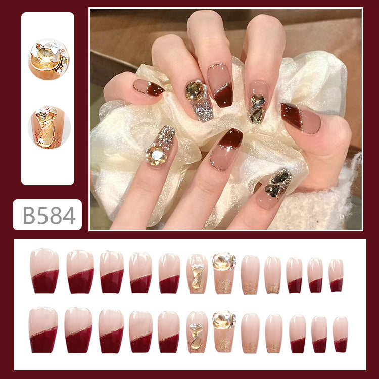 Fake Nail Patch Removable Wear Armor - Nail Art & Decoration Kit
