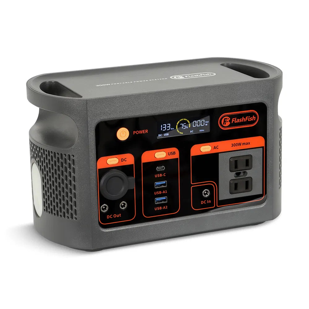 300W Portable Power Station with 179.2Wh LiFePO4 Battery Pack