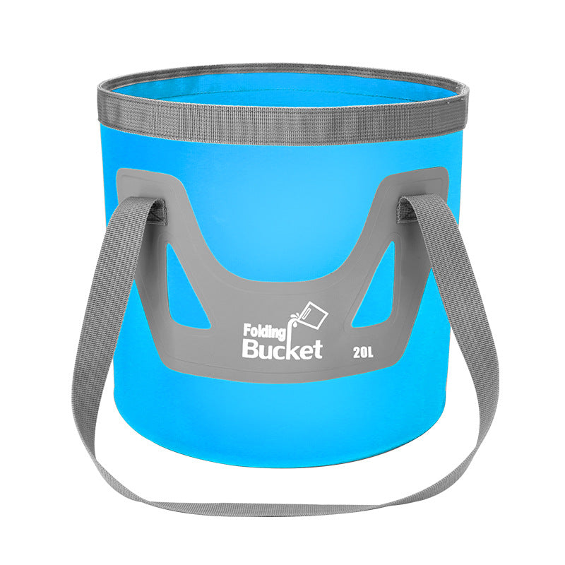 Collapsible Waterproof Travel Bucket - Multi-Color 12L-20L Storage