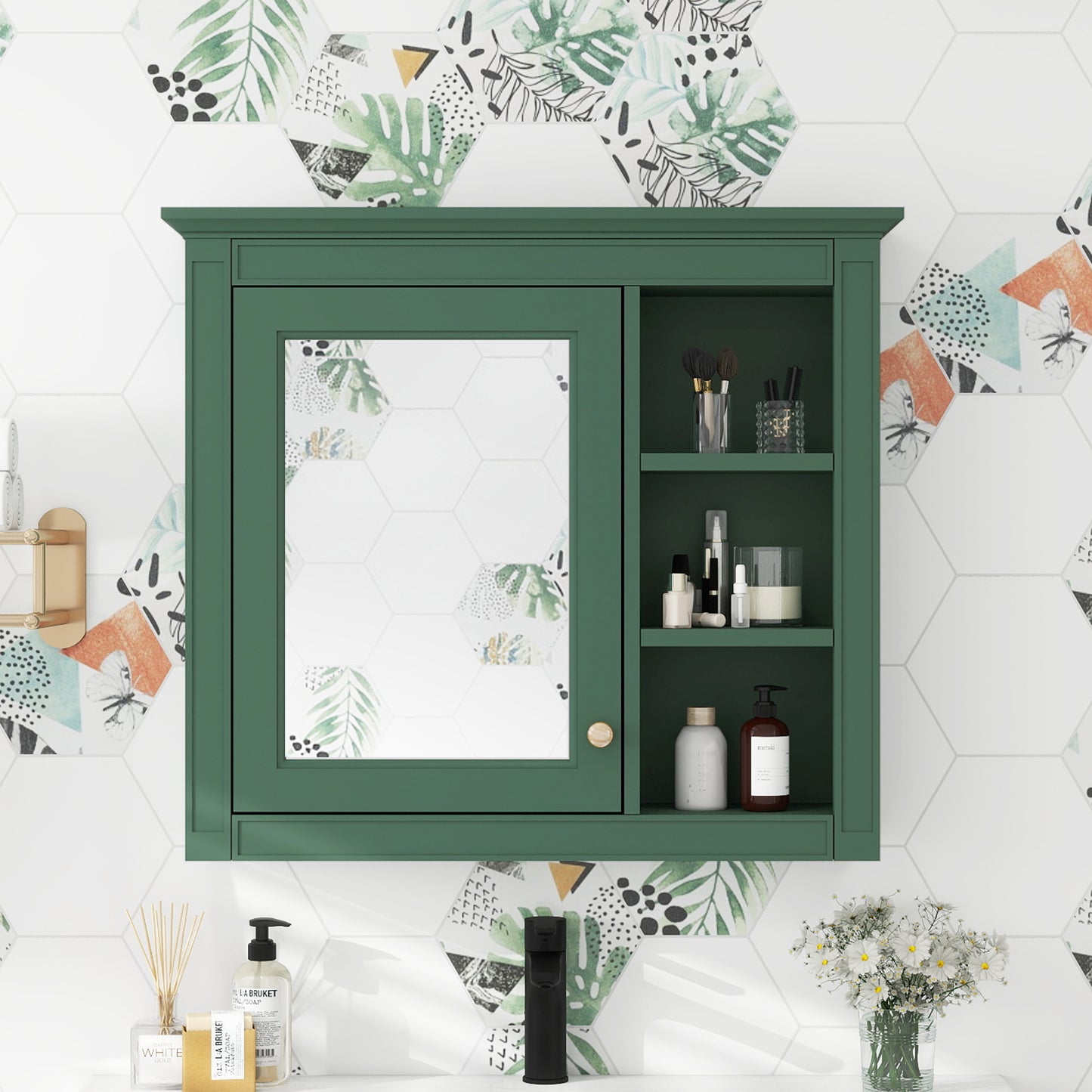 30 X 28 Medicine Cabinet, Wall Mounted Bathroom Storage Modern