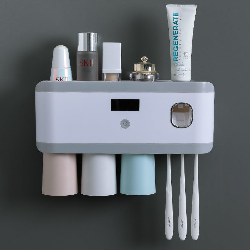 Ultraviolet Sterilizer Toothbrush Holder and Mouthwash Cup Set - Multiple Styles & USB