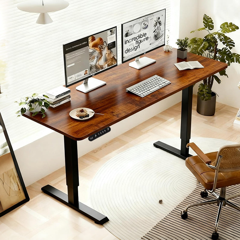 Electric Height Adjustable Standing Desk - 55" Modern Design