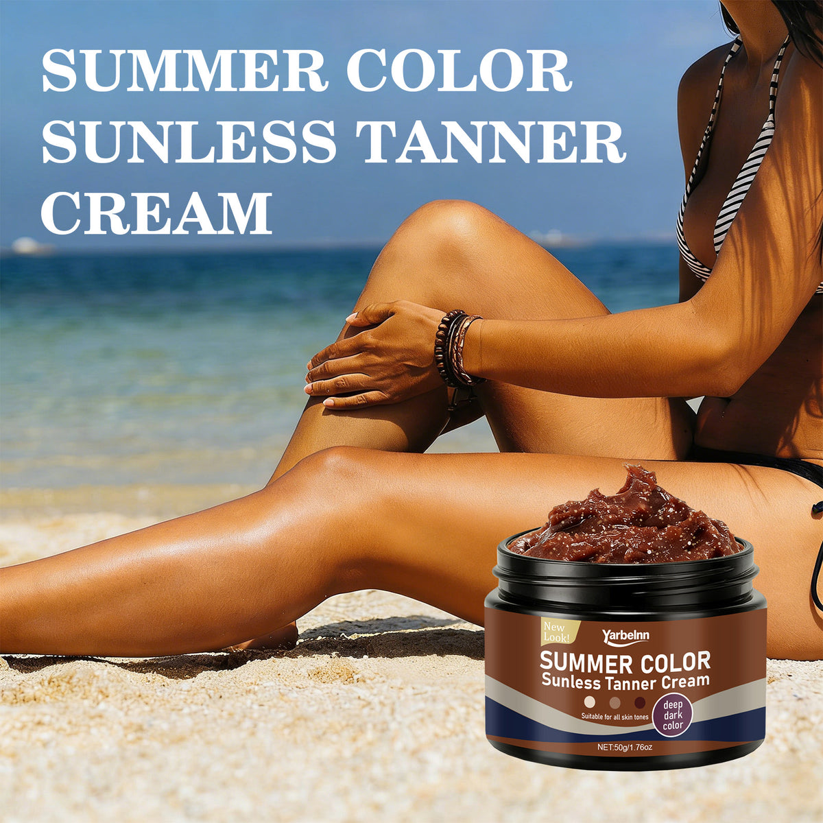 Self Tanning Cream - Body Moisturizer with Aloe & Glycerin