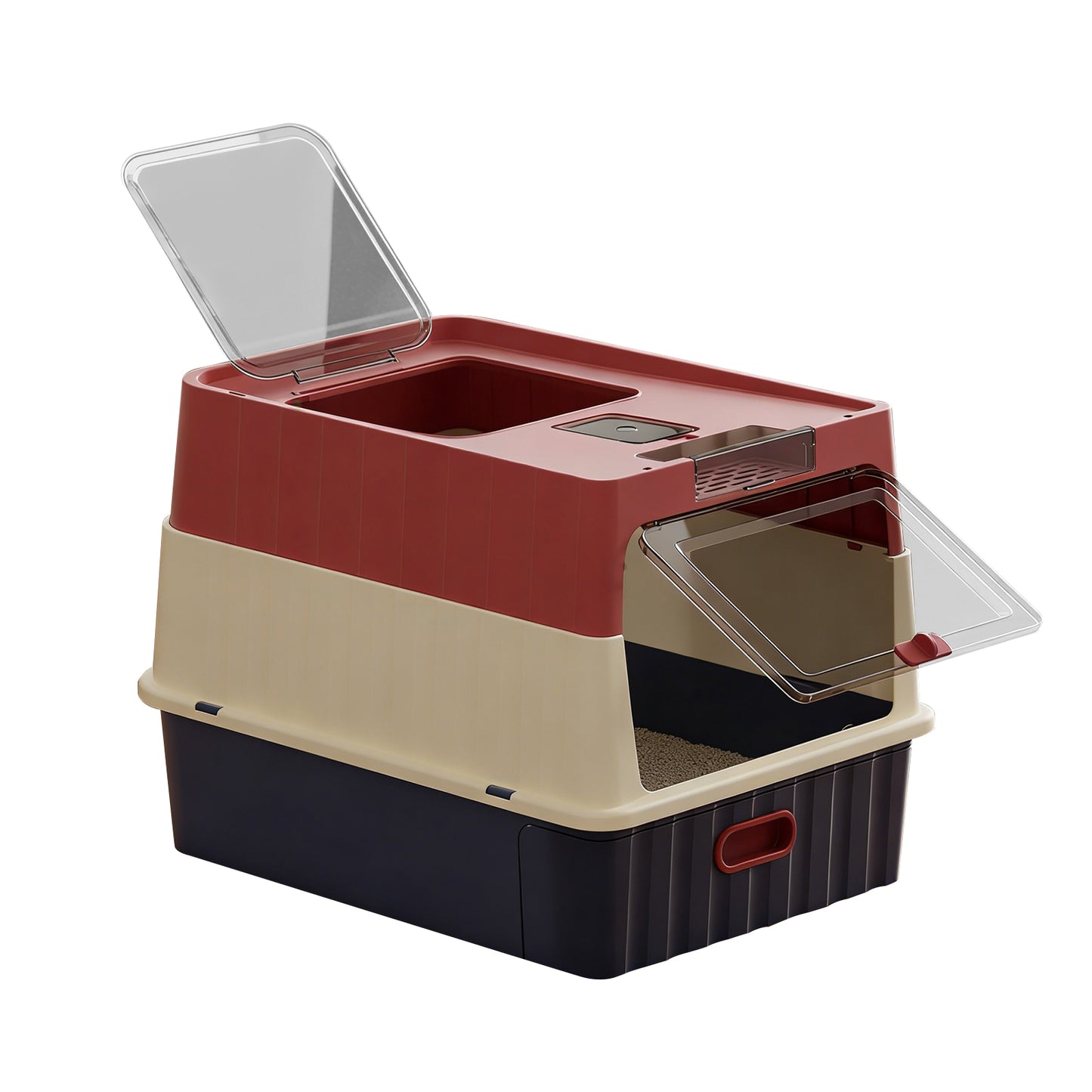Drawer Cat Litter Box - Self Pickup Pet Furniture for Cats