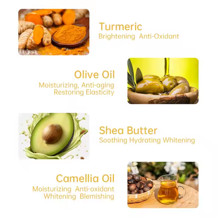 Turmeric Brightening Bar Soap - Natural Skin Cleansing & Moisturizing