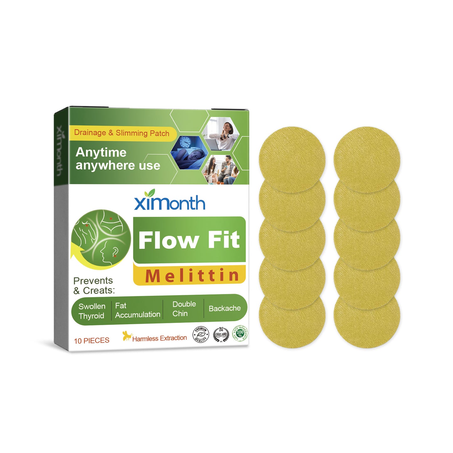 Melitoxin Body Shaping Patches - Firming Skin Tightening Strips - 10 Pack
